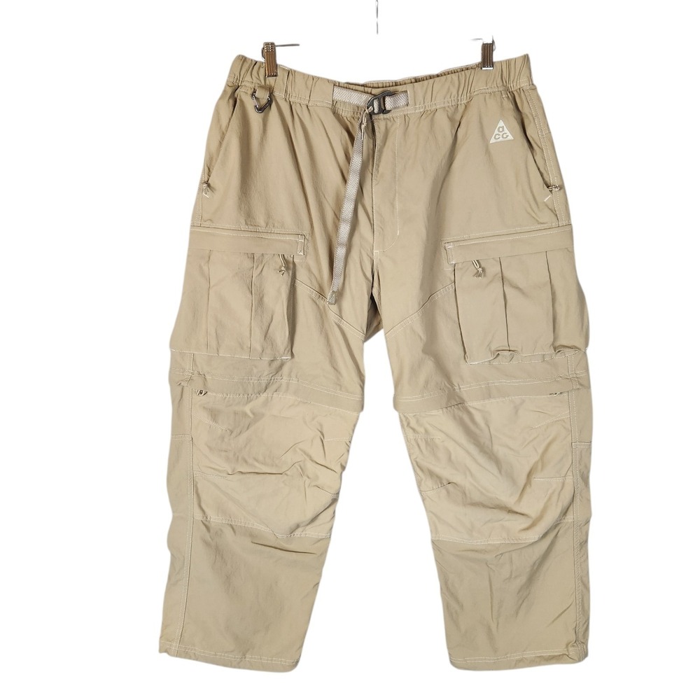 Nike ACG Smith Summit Convertible Cargo Pants Men's XL Khaki Beige Baggy